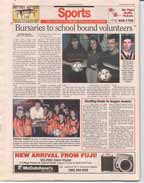 Bursaries to school bound volunteers