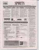 Red Devil ladies win Halton championship