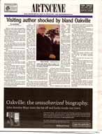 Visiting Author shocked by bland Oakville