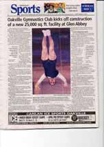 Oakville Gymnastics Club kicks off construction of a new 25,000 sq. ft. facility at Glen Abbey