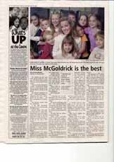 Miss McGoldrick is the best: How does it look?