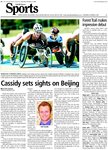 Cassidy sets sights on Beijing