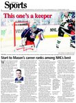 This one's a keeper: Start to Mason's career ranks among NHL's best