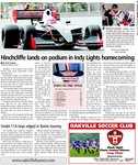 Hinchcliffe lands on podium in Indy Lights homecoming