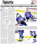 Expectations high as Ice opens season with rout