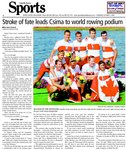 Stroke of fate leads Csima to world rowing podium