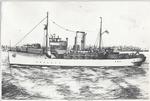 Drawing of HMCS OAKVILLE