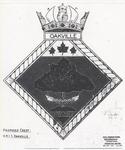 Photocopy of original drawing for proposed badge, HMCS Oakville