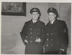 Lieut.Harold Lawrence of Brockville and Stoker Petty Officer Arthur Powell of Timmins in Oakville