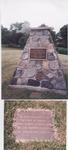Stone cairn commemorating HMCS Oakville in Tannery Park dedicated by Lieut. Governor Lincoln Alexander in June 1989
