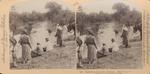 Baptizing in the Jordan, Palestine (Matt. iii, 5-6).