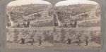 Garden of Gethsemane and Mount of Olives, from the eastern wall- Jerusalem, Palestine.