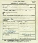 Canadian Army (Active) Discharge Certificate for Ivan Mavrinac, Royal Canadian Engineers, 17 November 1945
