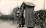 James Beattie on guard duty, Second World War.