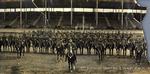 4th Battalion Canadian Mounted Rifles at the CNE grounds in Toronto.