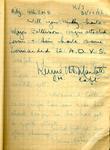 Page dated 31 October 1916, K/7, from the Army Book 152-Correspondence Book (Field Service) belonging to Kenneth Dean Marlatt