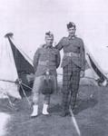 Sergeant Percy Spurgeon (right) with Tommy Ewing (left)